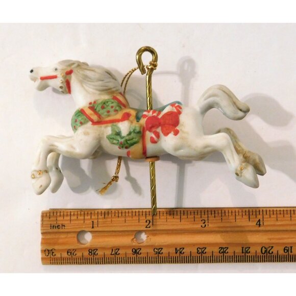 Willitts Designs Galloping Carousel Horse Christmas Ornament 4 x 3 Head Up 5304 - Picture 10 of 10